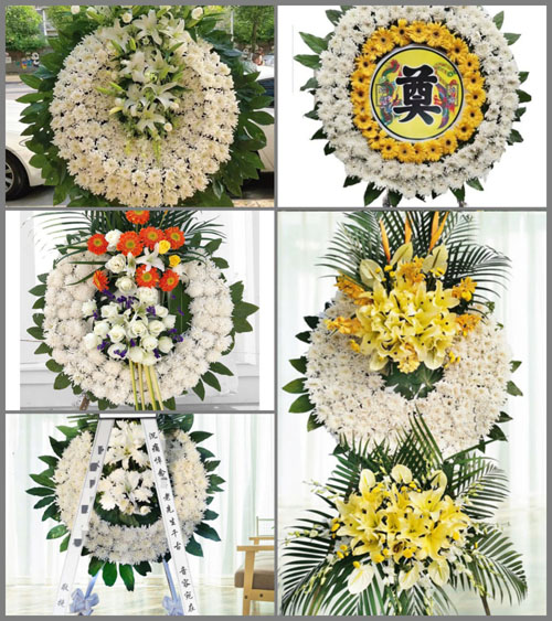 江西吉安吉水县水南镇村背村花圈速递